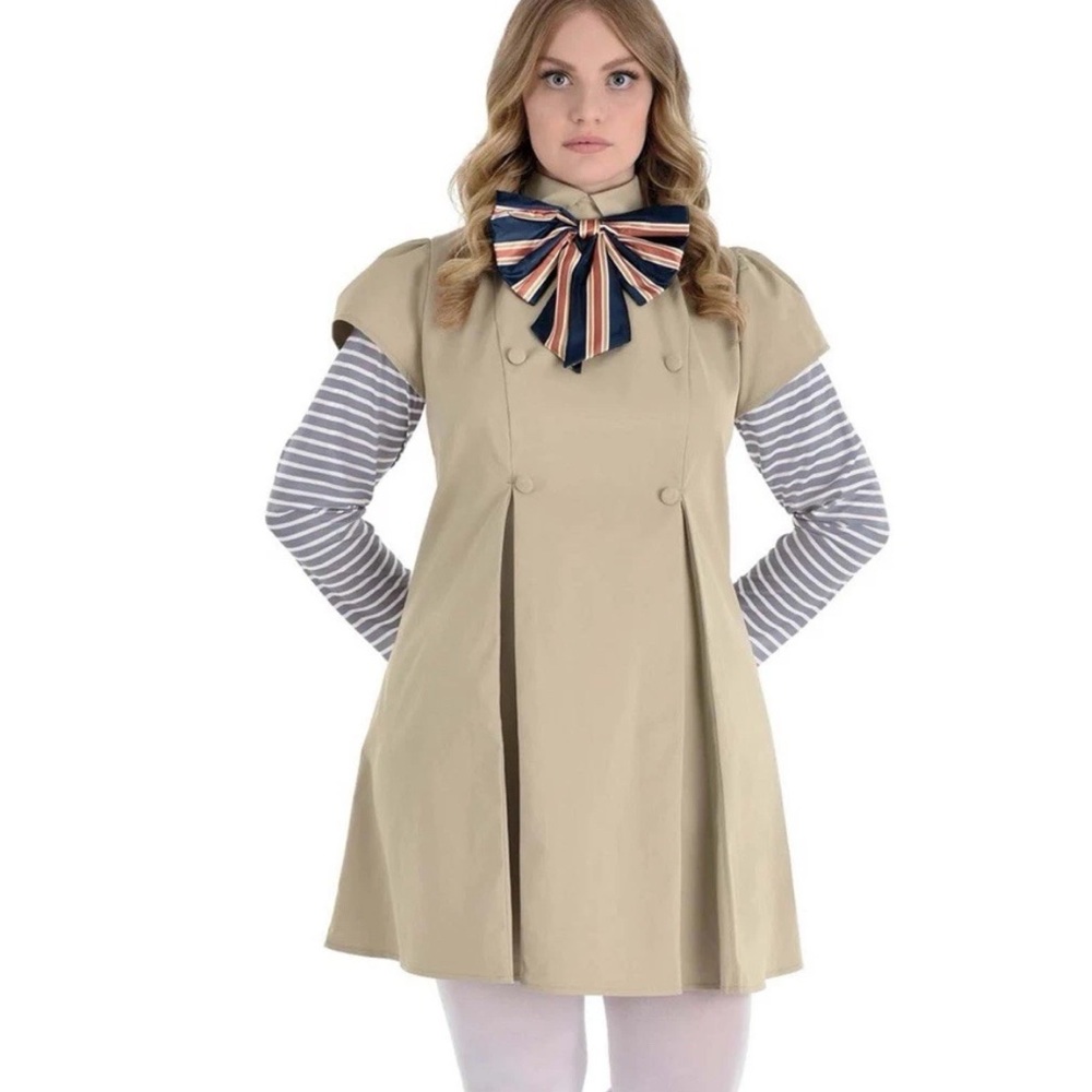 M3gan Megan Costume Halloween Cosplay Dress Womens Adult Large 10/12 Universal H